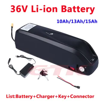 

Brand battery 36v 10ah 13Ah 15Ah lithium battery 500w 36v 350w with BMS for 720w e-bike scooter moped mountain bike +3A charger