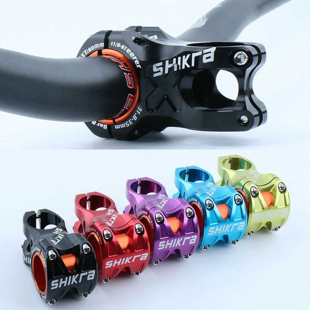 SHIKRA, руль для горного велосипеда, короткий, 31,8*50 мм, 0 градусов, MTB, легкий и прочный