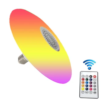

Smart Colorful Music Bulb RGB High Power UFO Light Remote Control Bluetooth UFO Sound Light E2730W RGB Home Party Lighting