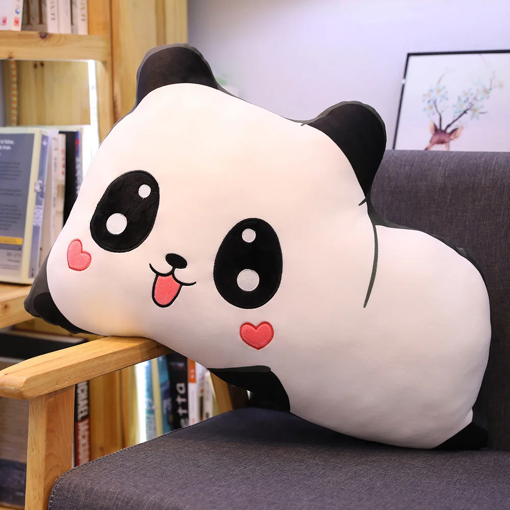 Panda Креативная набивная подушка для животных свинка Панда Кролик Подушка плюшевая игрушка мягкая подушка - Цвет: Panda