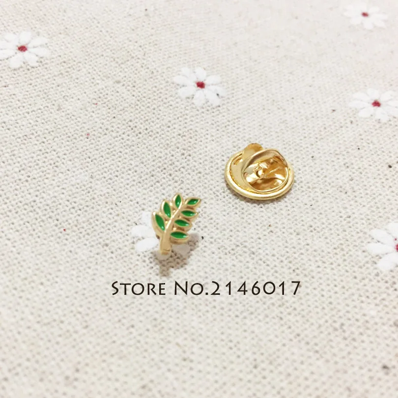 Broches de Acacia estrig para compañeros, alfileres de esmalte verde masónico, insignia, Pin de solapa, hoja de Akasha, artesanía de Metal, regalo de 10 piezas