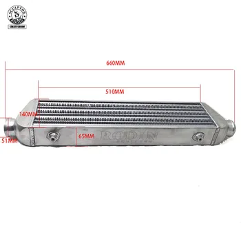 

500*140*65mm Universal Turbo Intercooler bar&plate OD=51mm Front Mount intercooler