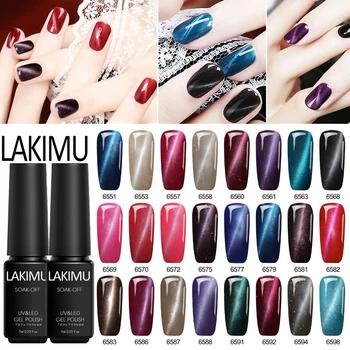 

Lakimu Flashing Cat Eyes Gel Nail Polish Dip Polish Art Gel Magnicure Nails Gel Cat Eye UV Gel Varnish 8ml Semi-permanent Polish