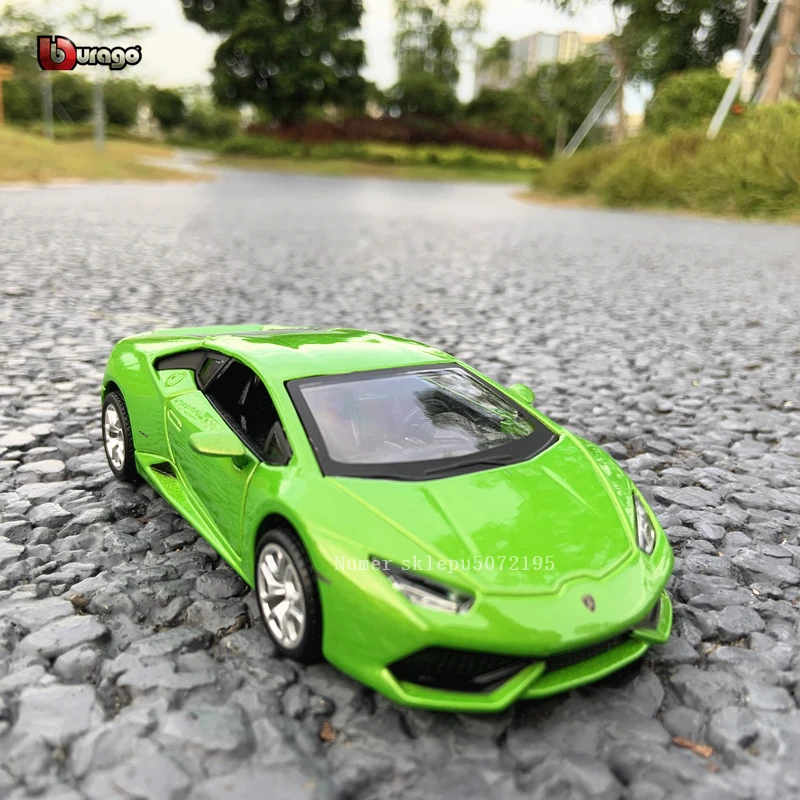 Bburago 1:32 Lamborghini LP610-4 Simulation alloy car model plexiglass dustproof display base packaging series Collect gift toy