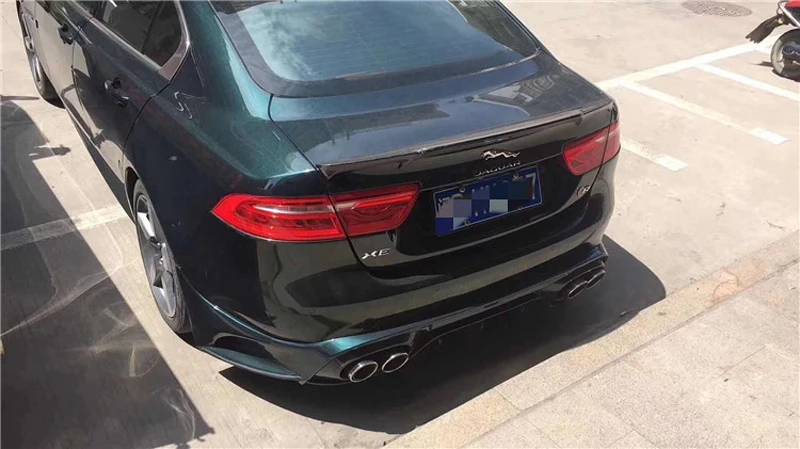 Спойлер из углеволокна Багажник крыло багажника задний бампер спойлер для Jaguar XE- высококачественный спойлер из углеволокна