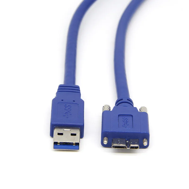 Usb 3.0 A Type Male To Micro B Male Extension Camera Cable Usb3.0 Am/microb  Cord 1m 1.5m 2m 3m 5m With Locking Screws - Data Cables - AliExpress