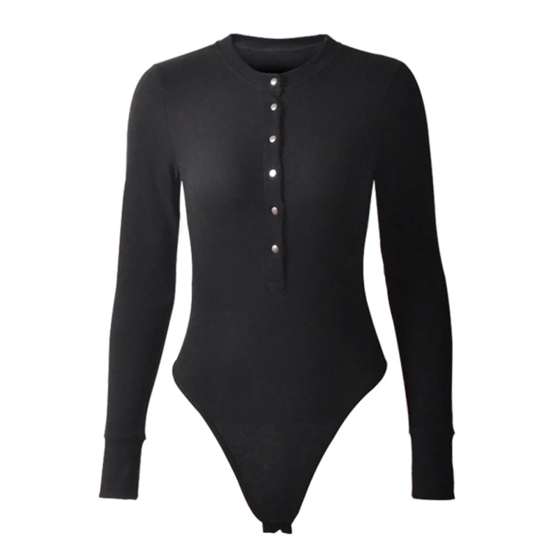Новая Осенняя Модная трикотажная рубашка с длинными рукавами и пуговицами, хлопковый однотонный комплект для женщин Rk# E