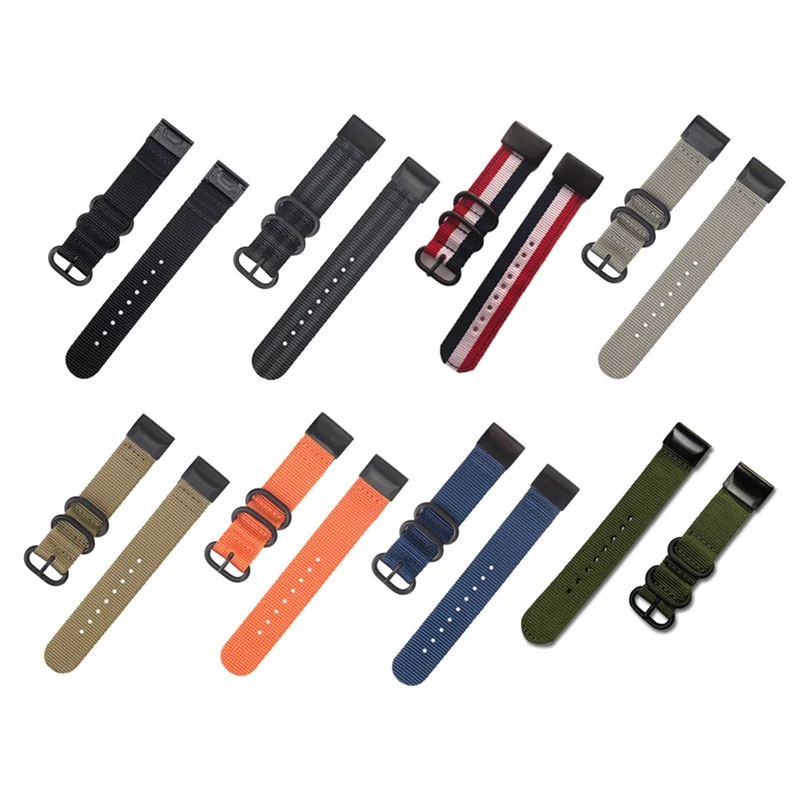 Нейлоновый ремешок для часов Quick Fit 26 мм/22 мм для Garmin Fenix 5/5 Plus/Fenix 5X/Fenix 3/D2 Delta PX