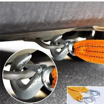

4M 3 Ton Car Tow Cable Tow Rope Strap Hook Van Road Rescue for Kia Rio K2 K3 K5 K4 Cerato,Soul,Forte,Sportage R,SORENTO,Mohave