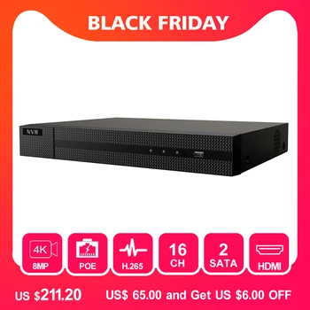 

Hikvision-HiLook OEM NVR-216MH-C/16P 16 CH POE NVR 16 Channel H.265 Video Surveillance 4K Network Video Recorder