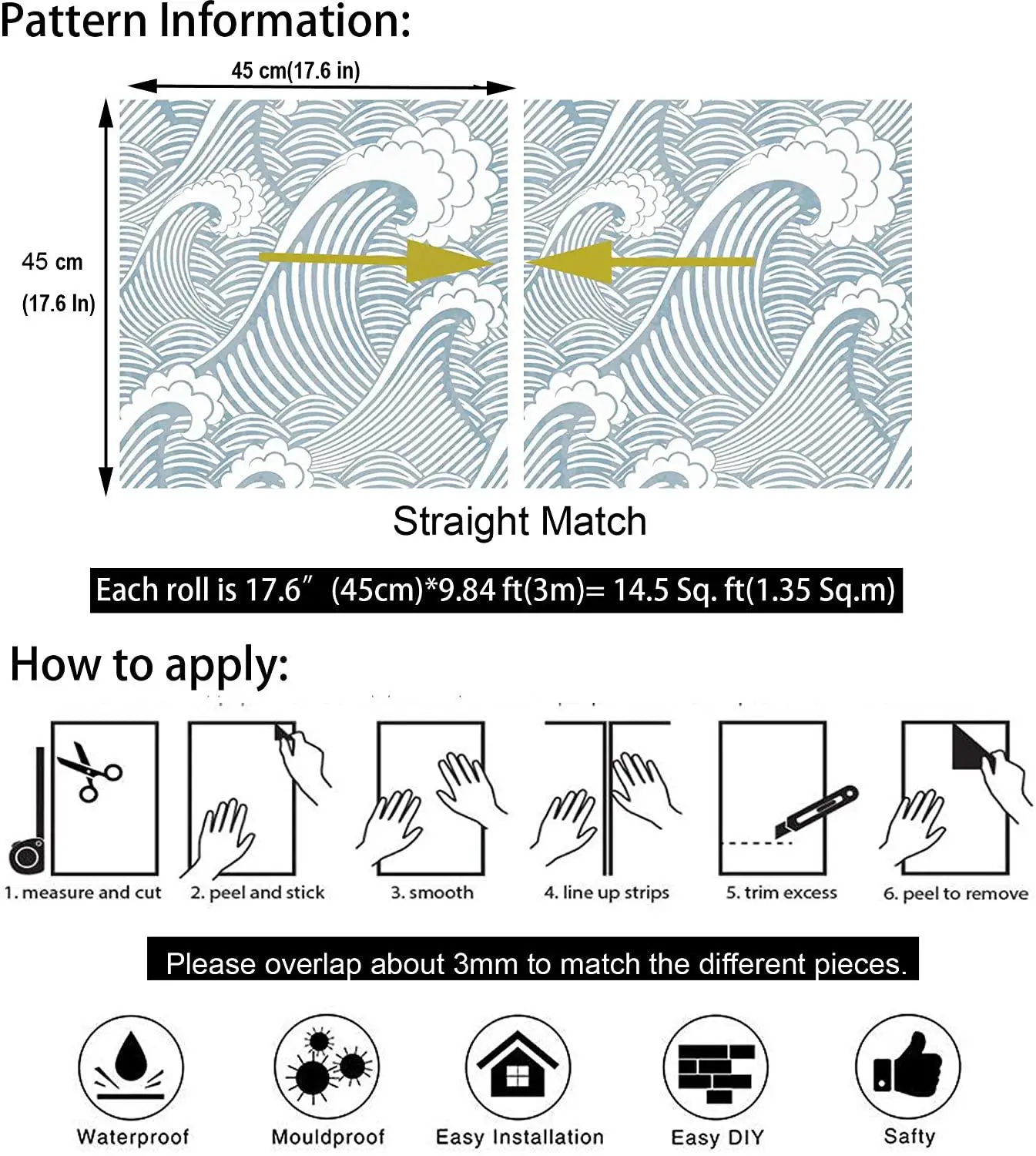 haohome azul branco ondas casca vara 05