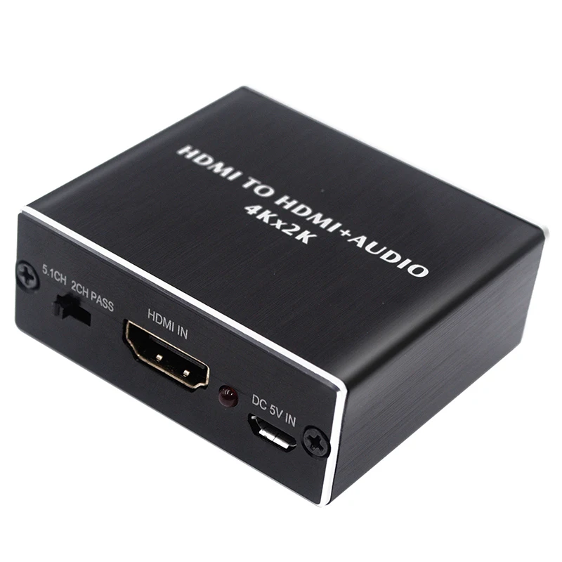 KEBIDU HDMI аудио экстрактор поддержка 4K x 2K к оптическому TOSLINK SPDIF+ 3,5 мм стерео аудио экстрактор конвертер HDMI аудио сплиттер