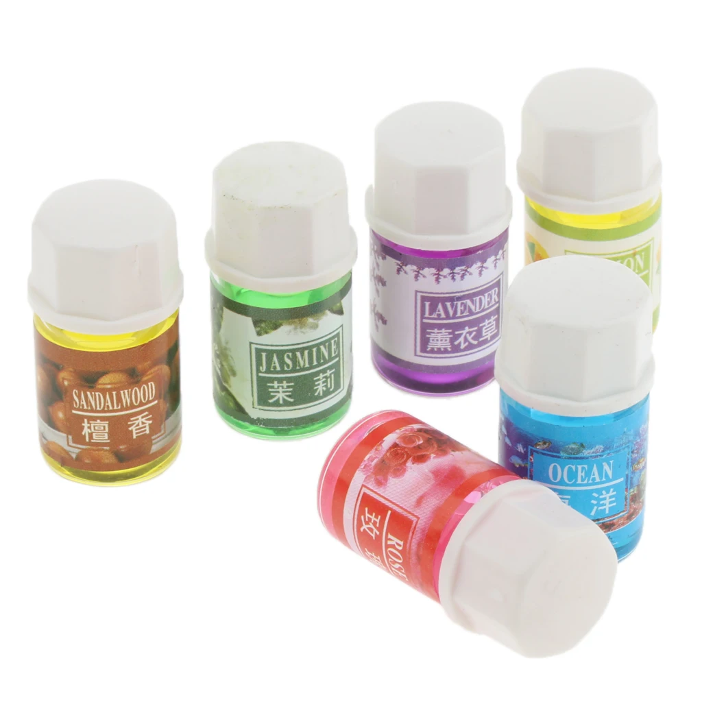 6pcs Beauty Aromatherapy Essential Oil, 100% Pure Basic Essential Oil Gift Set For Office Home Study Yoga Spa - 3ml