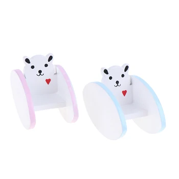 

1:12 Dollhouse Miniature Cute Wood Rocking Chair Model Furniture Accessories Simulation Room/furniture > 3 Years Old