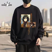 

Anime Attack on Titan Graphic Men Harajuku Hoodies Sweatshirt Unisex Clothes Mikasa Pullovers Women Men Winter Oversized Hoodies