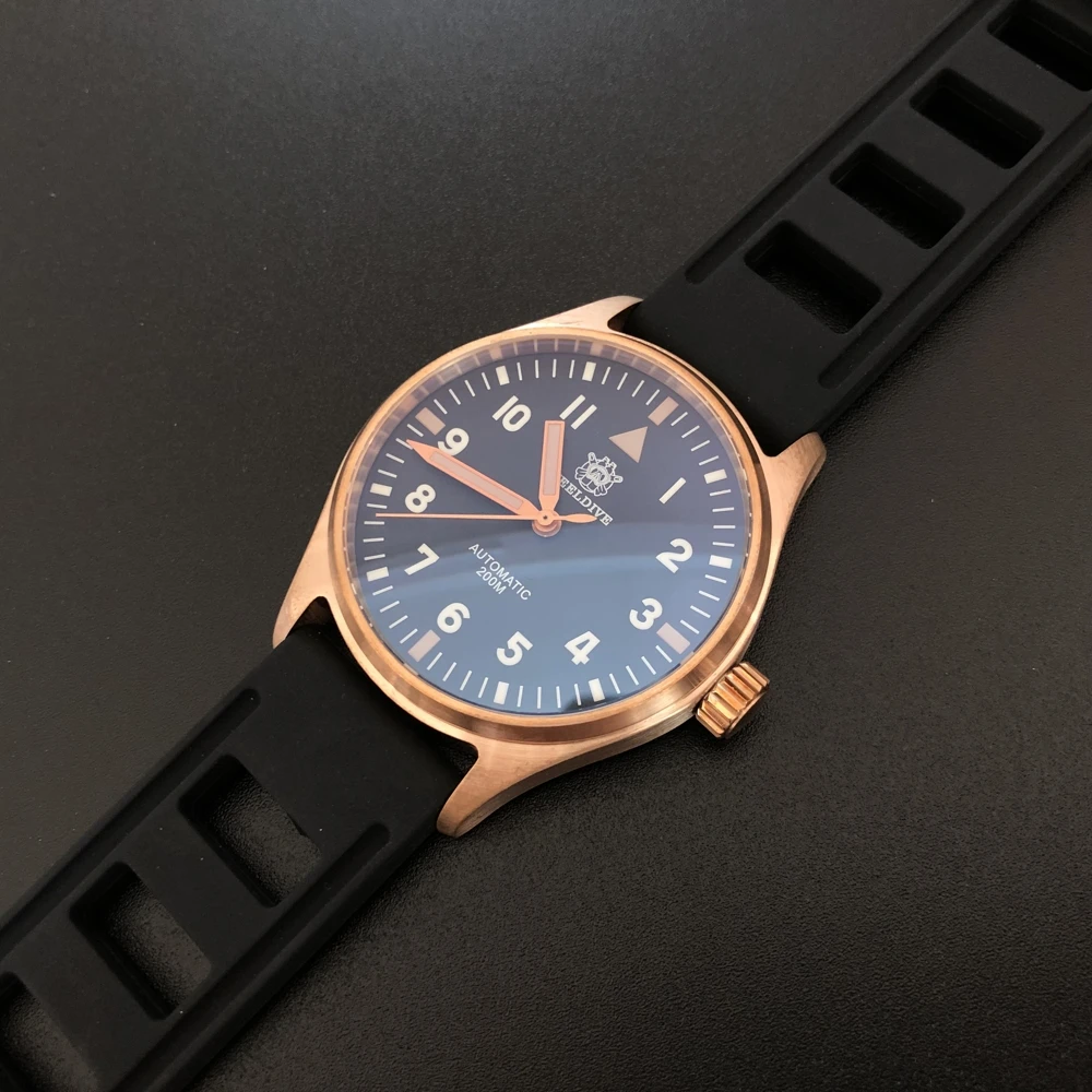 

STEELDIVE Re-engraved 1948 Mark 10 Pilot Watch Men Automatic Machanical Watch Japan NH35 200m Waterproof Automatic Watches