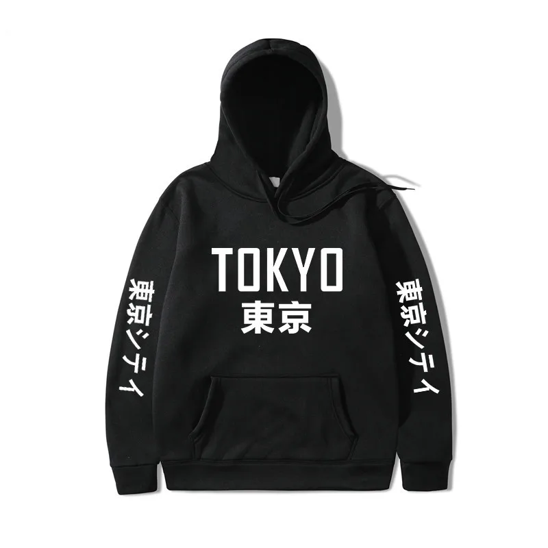 

2019 New Arrival Cool Tokyo City Printing HOODIE Sweatshirt Harajuku Pullover Hoodies Hip Hop Thin mens hoodies streetwear