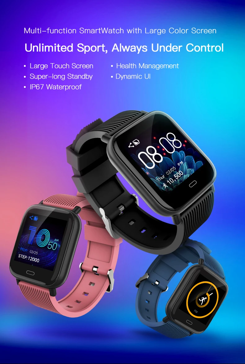 Смарт-часы для мужчин и женщин, спортивные наручные часы на Android, смарт-электроника, монитор артериального давления, пульсометр, трекер ходьбы