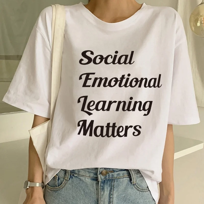 Social Emotional Learning materies Adviser Shirt рубашка для учительницы работника | Мужская одежда