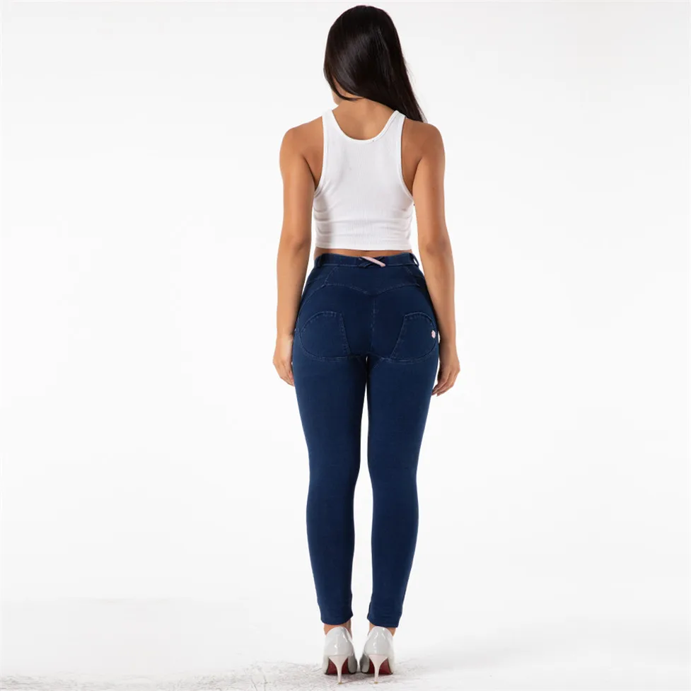 Melody High Waisted Jeans Women's Straight Leg Jeans Fitness