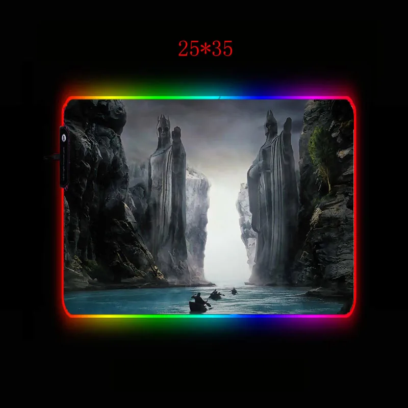 XGZ Властелин колец RGB игровой компьютерный коврик для мыши большой коврик для мыши геймерский Настольный коврик для мыши Led Mause коврик с подсветкой Клавиатура коврик для мыши