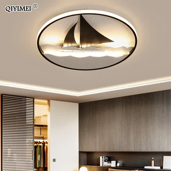 

Sailboat Shape LED ceiling lamp for bedroom ceiling Lights bedroom decoration lights AC90-220v modern creative ceiling lighting