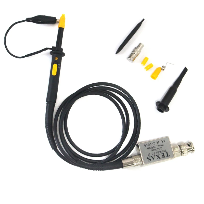 Description Picture 4 of itemHigh Precision Oscilloscope Probe 250MHz 100MZH 300MHZ 500MHZ X1/X10X100 BNC Protective Cap Scope Probe Oscilloscope Accessories