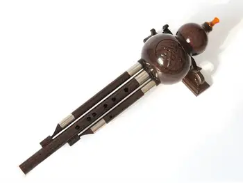 

solid wood Chinese Handmade Hulusi traditional Gourd Cucurbit Flute Ethnic hulusi Musical Instrument for Beginner Music Lovers