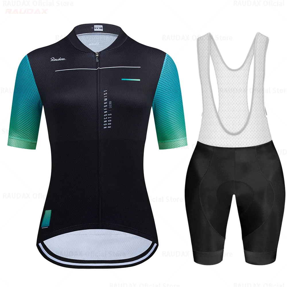 Raudax Women cycling Clothes Wear Better Rainbow 2025 Team Cycling Jersey Short Sleeve Cycling Clothing Summer Road Bike Sets 3
