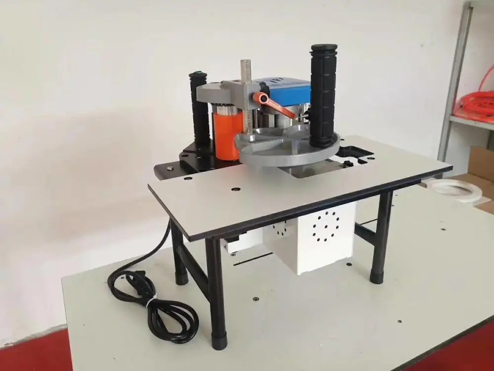 Woodworking Edge Banding Machine No speed regulation Mini Manual Wood