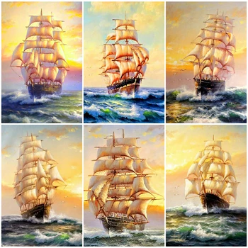 

Evershine 5D DIY Diamond Embroidery Ship Full Square Round Diamond Painting Cross Stitch Landscape Pictures Of Rhinestones Gift