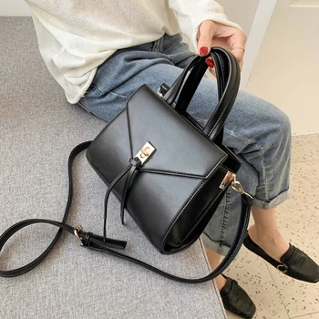 

Elegant And Elegant Girl Handbag 2020 New Fashion Wild Shoulder Bag Designer Pu Leather Daily Diagonal Bag Red Black