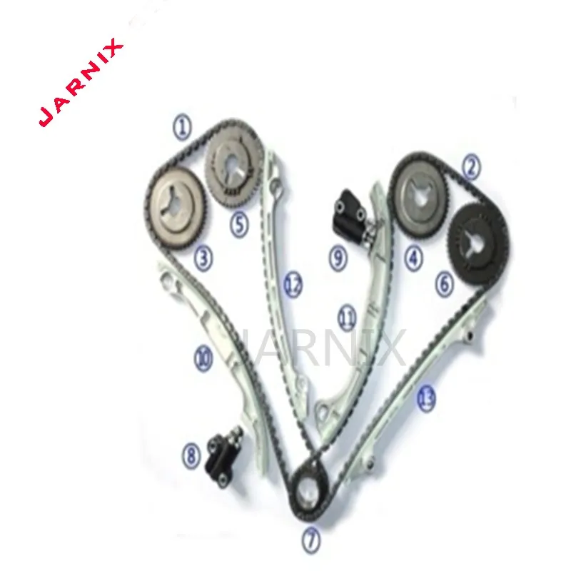 Комплект цепи синхронизации двигателя для Nissan QX56/5 6 (04-10) VK56DE OEM:13028-7S000 13028-ZJ00A 13024-7S010