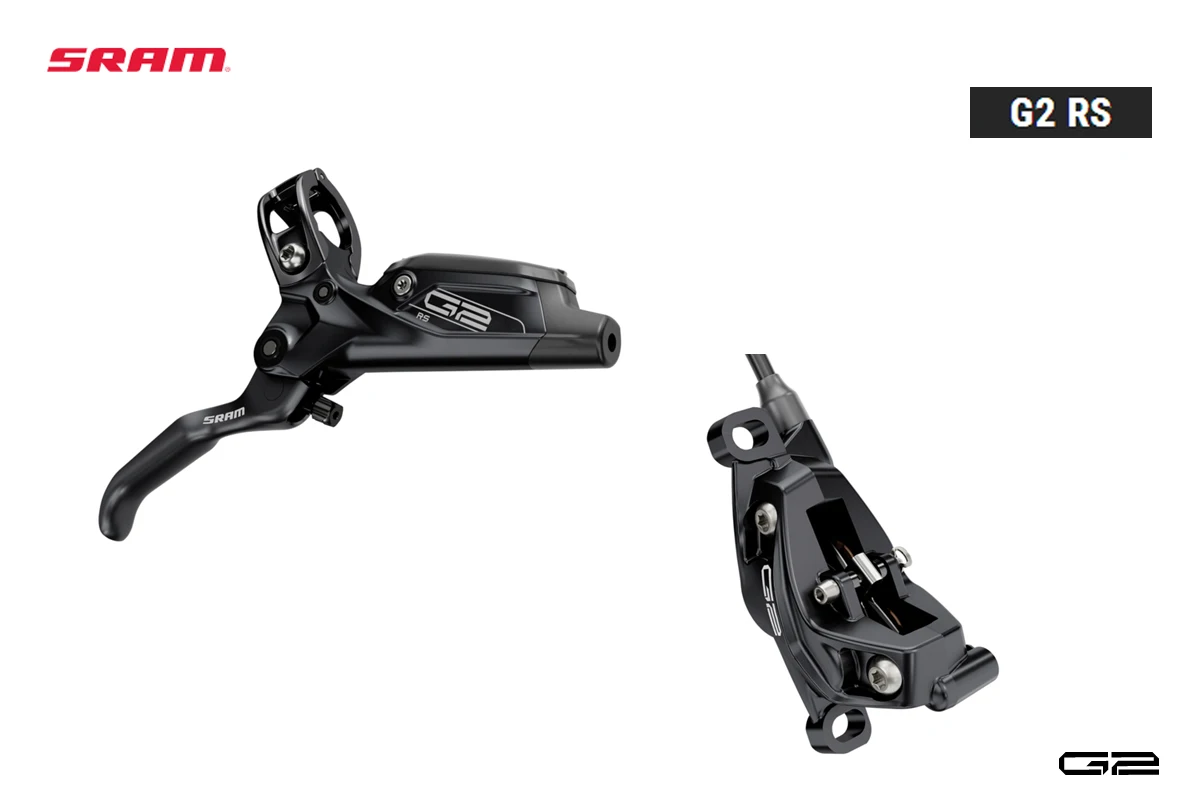 SRAM G2 RS Hydraulic BRAKE FRONT AND REAR Aluminum - Stamped Power organic pads give riders both feel and bite | Спорт и развлечения