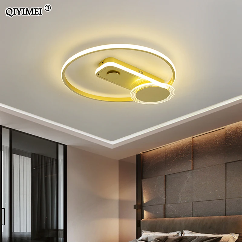 Modern LED Chandelier Lights Round Lighting For Bedroom Dining Study Living Children's Room Lamps Loft Dimming Luminaire | Освещение