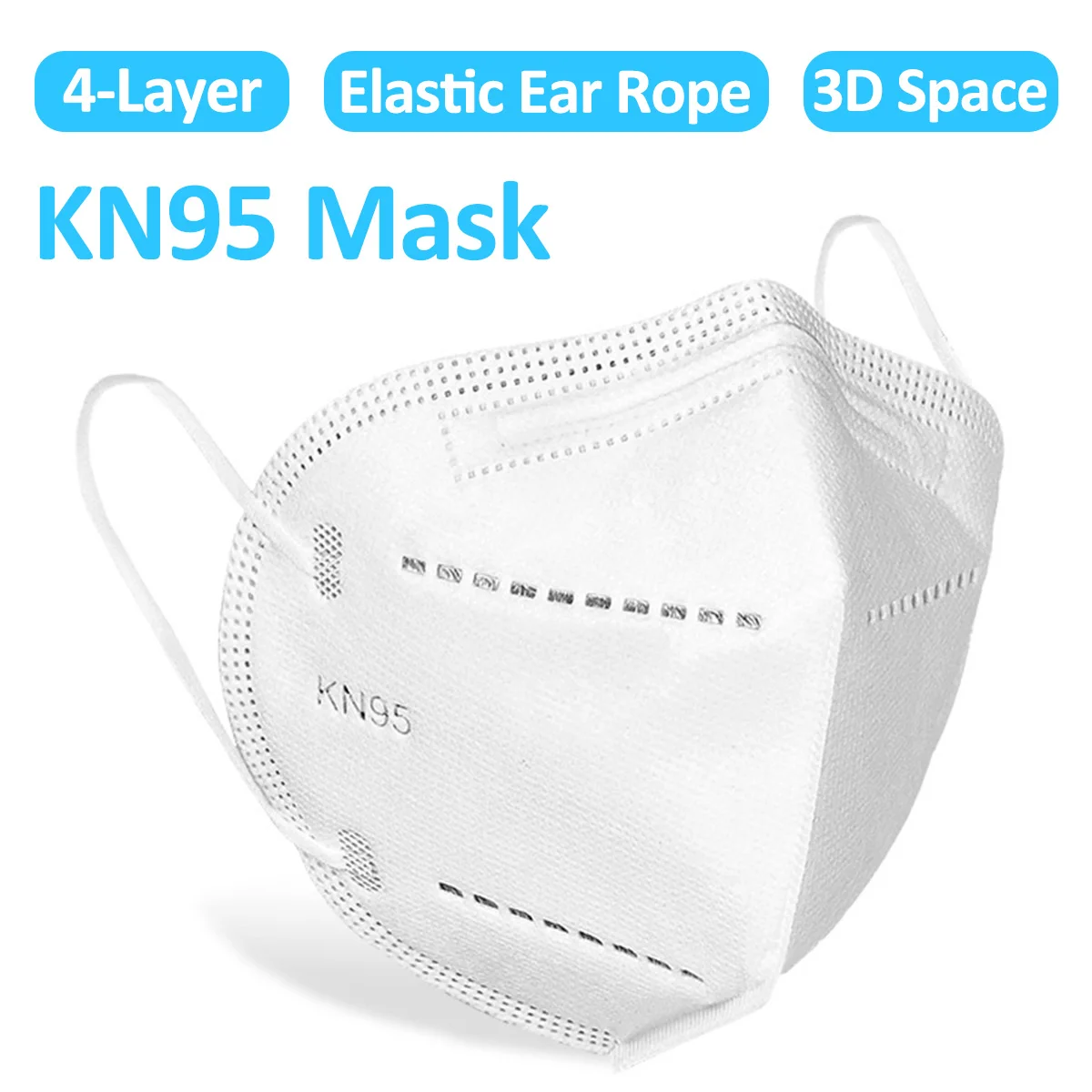 

10 PCS KN95 4 Layer Face Masks Anti-foaming Anti Dust Gas Mask Disposable KN95 Safety Protective Mask Half Face Mask