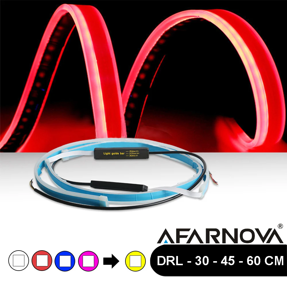 Silica LED Car Headlight Assembly DRL Daytime Running Lights Guide