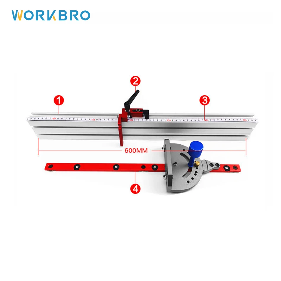 

Precision Miter Gauge System WoodWorking Tool And 400/600/800mm Alluminium Ruter Table Insert Plate,Saw Flip Cover Plate