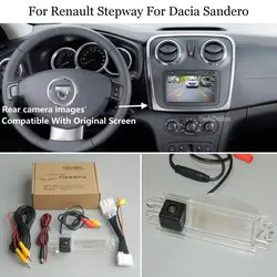 24 Pins Wire Rear View Camera For Renault Stepway For Dacia Sandero - Connect Original Factory Screen Backup Parking Camera