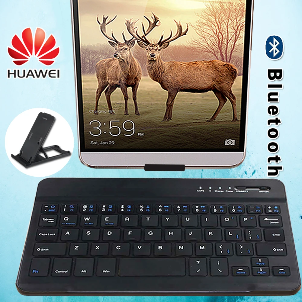 

Portable Wireless Bluetooth Keyboard for Huawei Honor Note 8/Play 7.0"/Tab 5/MediaPad 7/X1/X2/M1/M2/M3/T1/T2 Tablet Keyboard