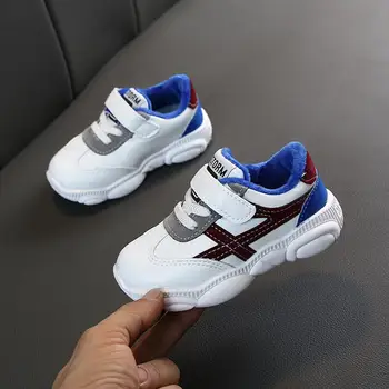 

Winter Kid Boys Girls Cute Warm Soft Sole Sneakers Shoes Comfortable Slip-on Sports Rubber Baby Shoes Size 21-30