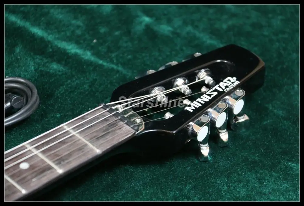 Ministar Caster электрогитара V-BN8 черного цвета хорошего качества оборудования