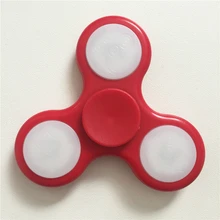 Горячий светодиодный светильник ручной палец Спиннер Непоседа пластик EDC ручной Спиннер для аутизма и СДВГ помощи фокус тревога стресс подарок игрушки