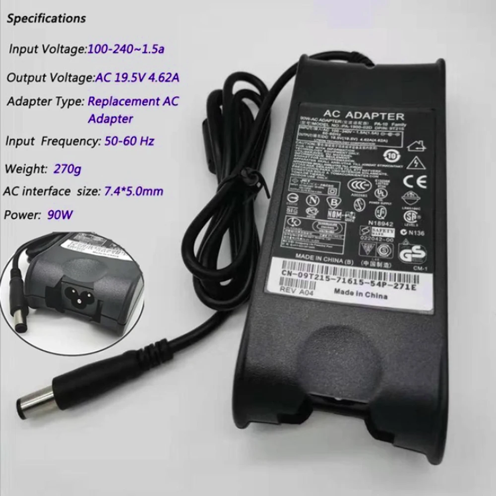 Зарядное устройство для ноутбука Dell Latitude E6320 E6330 E6400 E6430 E6410 E6420 E5440 E6520 D620 D630 E6530 19 5 в