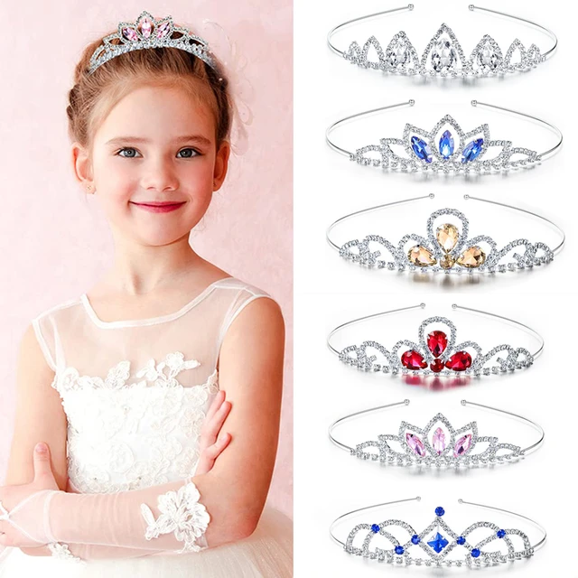 Couronne diadème princesse coréenne pour enfants, couronne d'anniversaire  mignonne pour petite fille, défilé de filles, bandeau pour cheveux,  accessoires pour cheveux