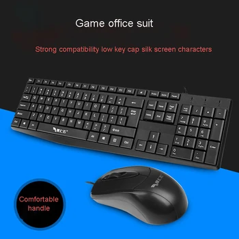 

Gaming Keyboard and Mouse Multimedia Keyboard Mouse Combo Set Notebook Laptop Mac Desktop PC TV Office Supplies Game Keyboards