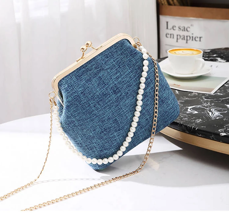 vintage bag bags women beads chain shoulder crossbody bag bags women's handbags (24)