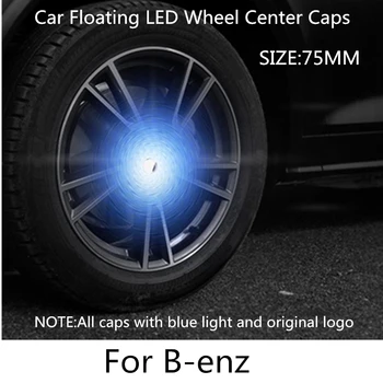 

4PCS Emblem Hub Light Car Floating Illumination Wheel Caps LED Light Wheel Center Cap Cover Lighting Cap For B-enz Auto Styling