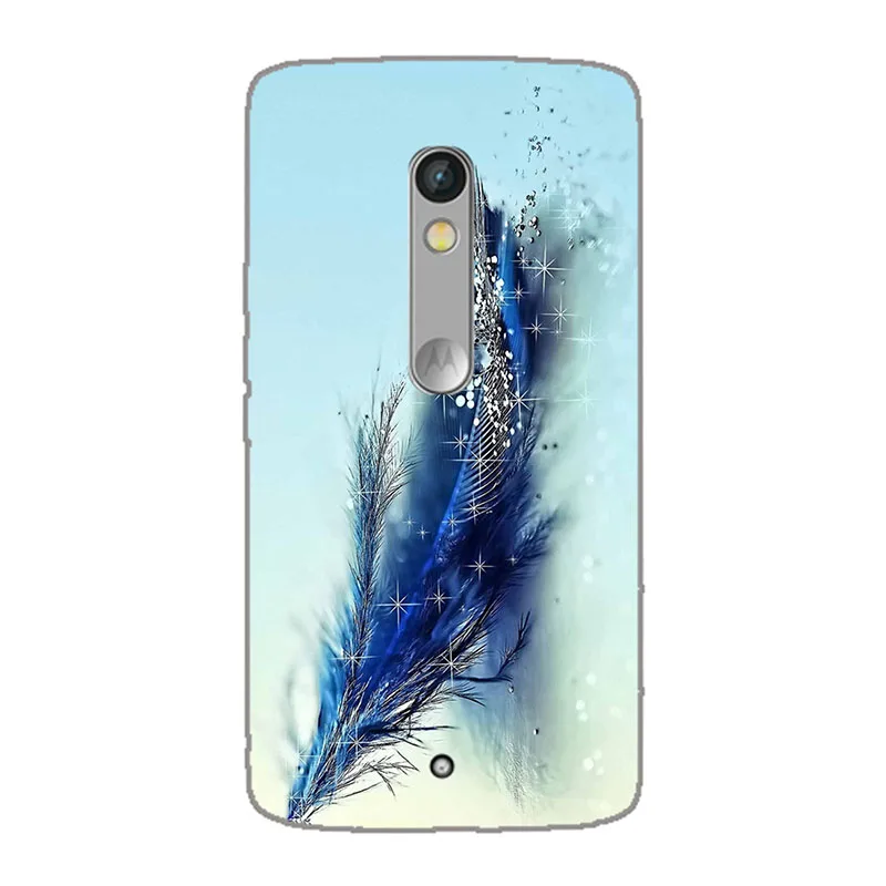 M23 Чехол с узором для Motorola Moto X Play XT1562 XT1563 задняя крышка цветок кошка собака печать бабочка животное мягкий силиконовый чехол для телефона - Цвет: M23