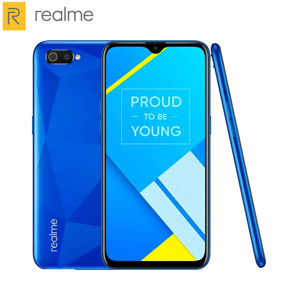 Совершенно мобильный телефон Realme C2 с двумя sim-картами, 2 Гб ОЗУ, 16 Гб ПЗУ, OctaCore, 6,1 дюймов, 1560x720 p, 4000 мА/ч, 13 МП, Android 9,0, смартфон